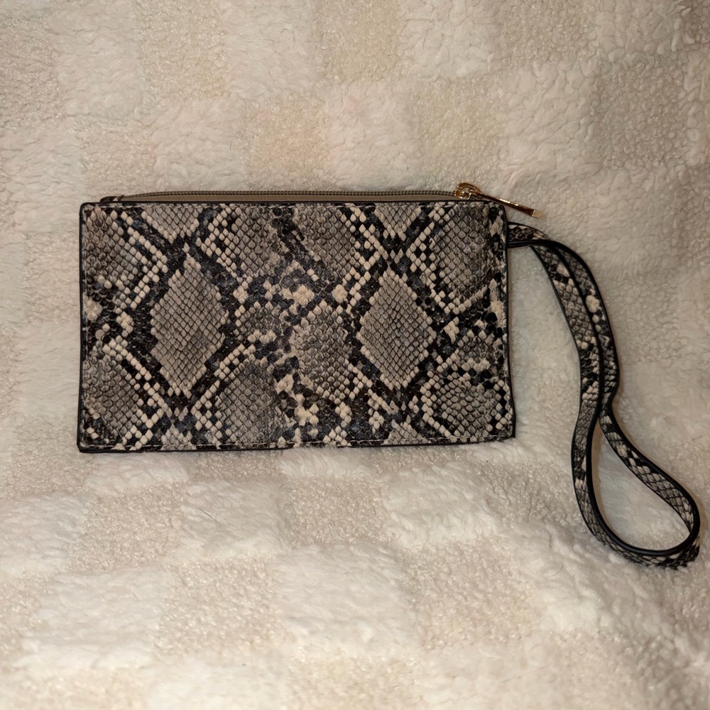 Snakeskin Wristlet Clutch